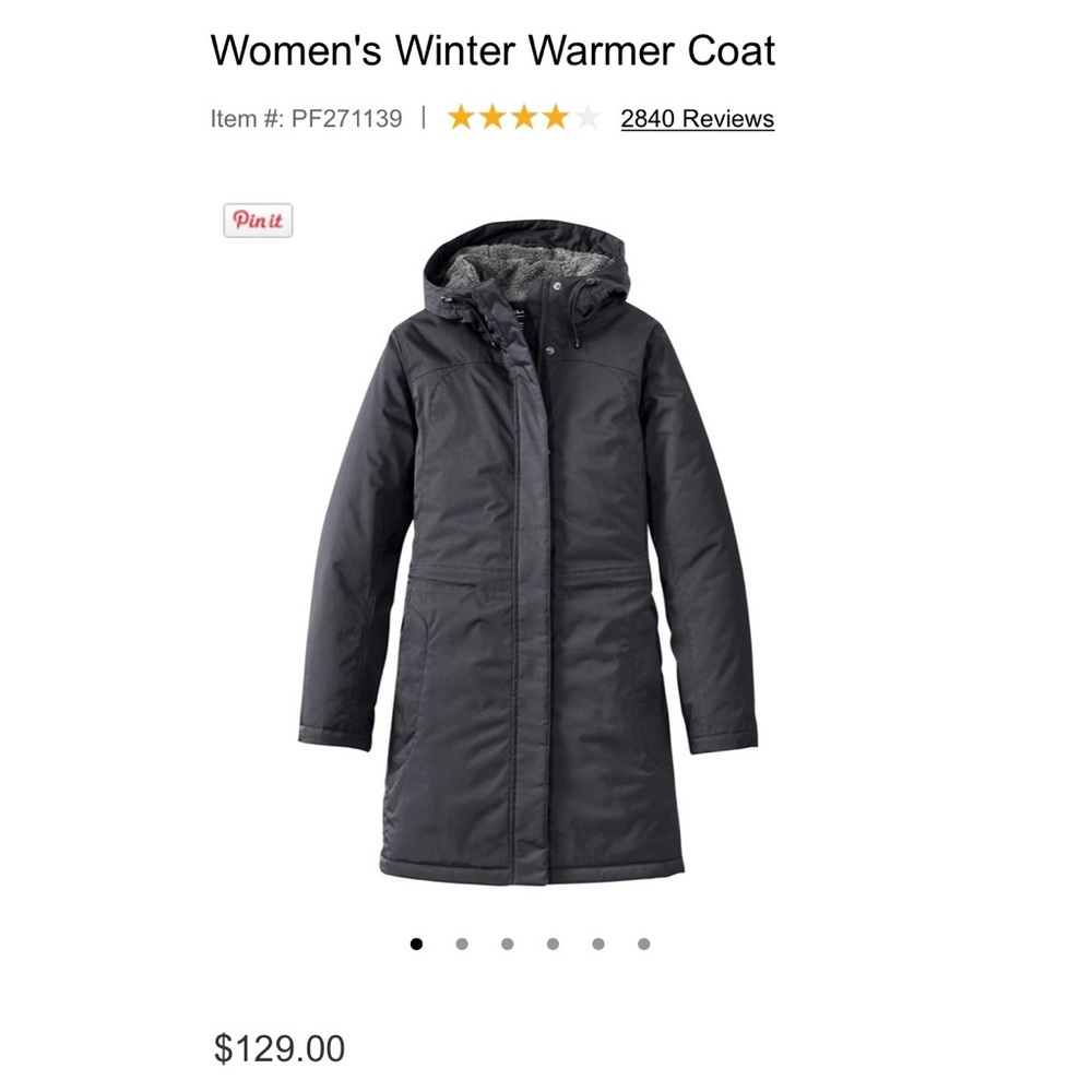 LL Bean Winter Warmer Coat